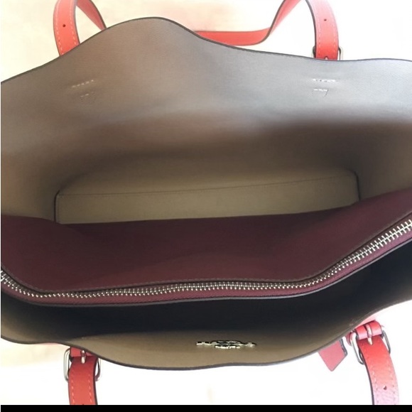 Coach Large Mollie Tote 1671 Tangerine MSRP $378 - Picture 5 of 8